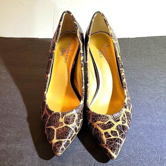 BRAND NEW LEOPARD HEEL PUMP-ANNE KLEIN IFLEX CAKEWALK SHOES - Picture 1 of 16